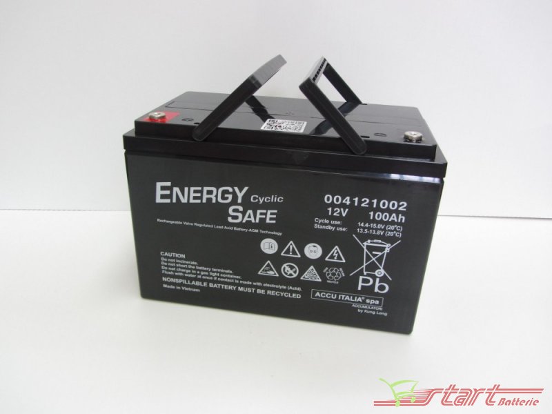 100Ah AGM Energy Cycle Deep Cycle - Nautica leggera e camper - Batterie  Camper e Nautica - Start Batterie Shop